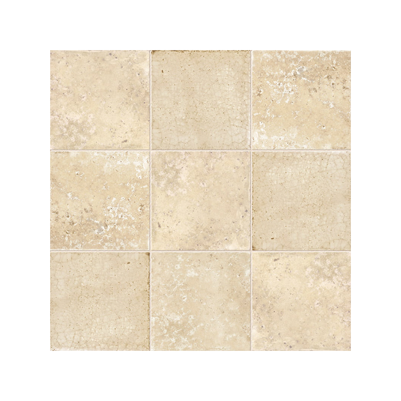 Milano crème satiné 20X20 cm carrelage Effet Craquelé