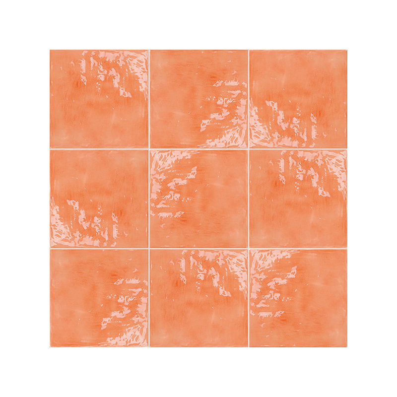 Vitta orange brillant 20X20 cm carrelage Effet Monocouleur