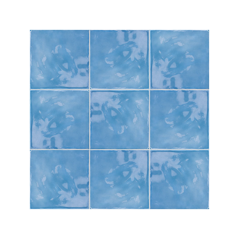 Vitta bleu ciel brillant 20X20 cm carrelage Effet Monocouleur