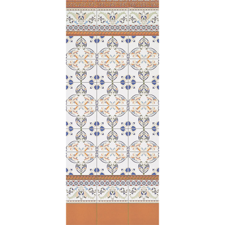 Coimbra beige brillant 15X20 cm carrelage Effet Tuile andalouse