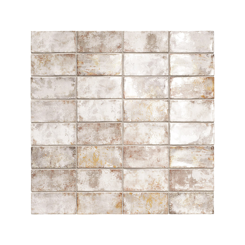 Biarritz beige brillant 7,5X15 cm carrelage Effet Vintage