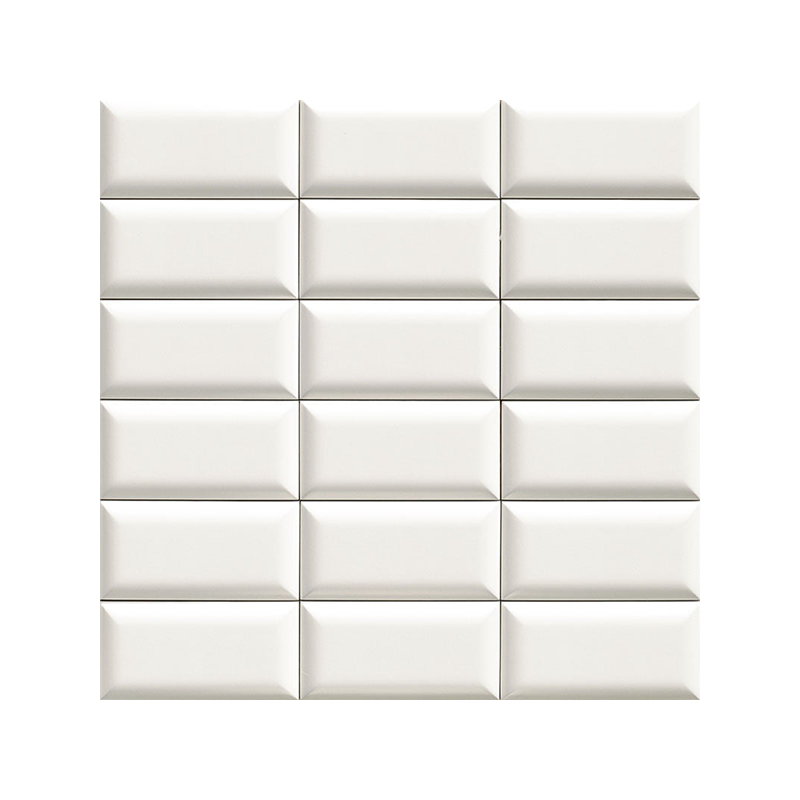 Bumpy blanc brillant 10X20 cm carrelage Effet 3D volume