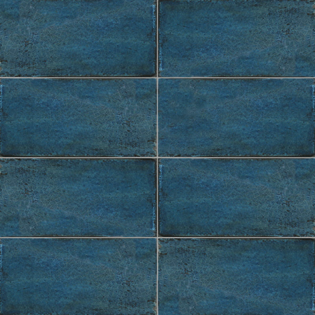 Catania bleu brillant 15X30 cm carrelage Effet Métro