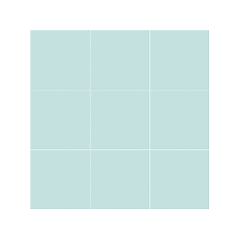 Chroma turquoise mat 20X20 cm carrelage Effet Blanc & noir