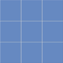 Chroma bleu moyen mat 20X20 cm carrelage Effet Blanc & noir