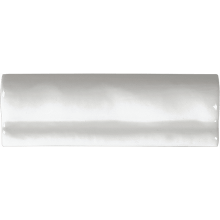 Moldura Antic blanc brillant 5X15 cm carrelage Effet Monocouleur