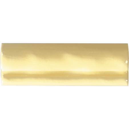 Moldura Antic jaune brillant 5X15 cm carrelage Effet Monocouleur