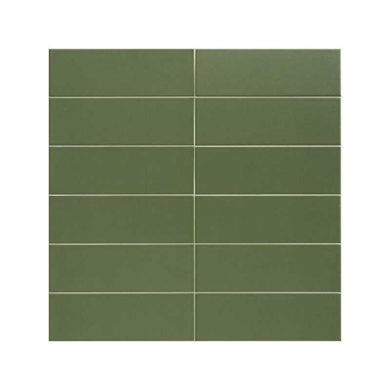 Jungle olive mat 10X30 cm carrelage Effet Texture