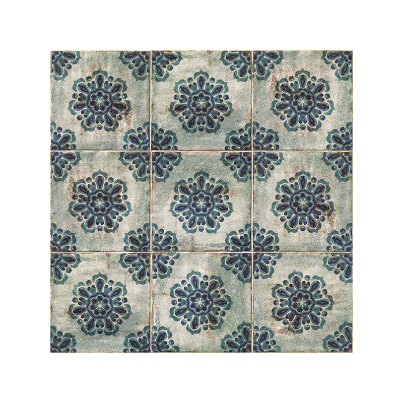 Décor Vechio multicouleur satiné 20X20 cm carrelage Effet Thickness 9mm