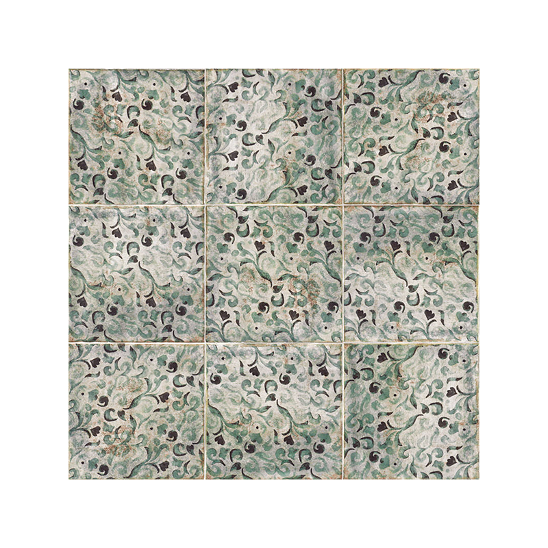 Décor Savona multicouleur satiné 20X20 cm carrelage Effet Céramique