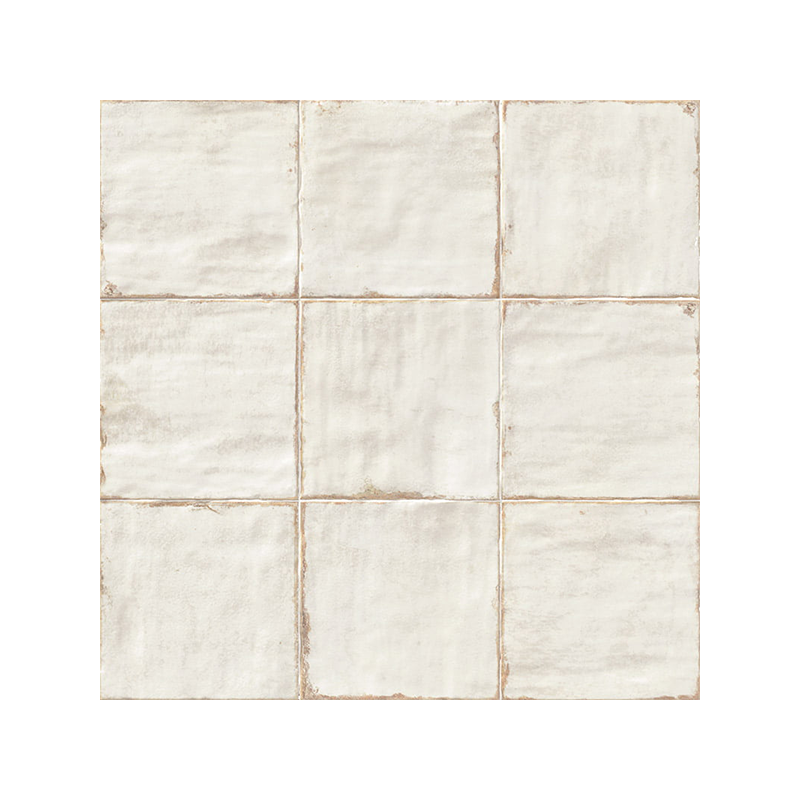 Livorno blanc satiné 20X20 cm carrelage Effet Traditionnel