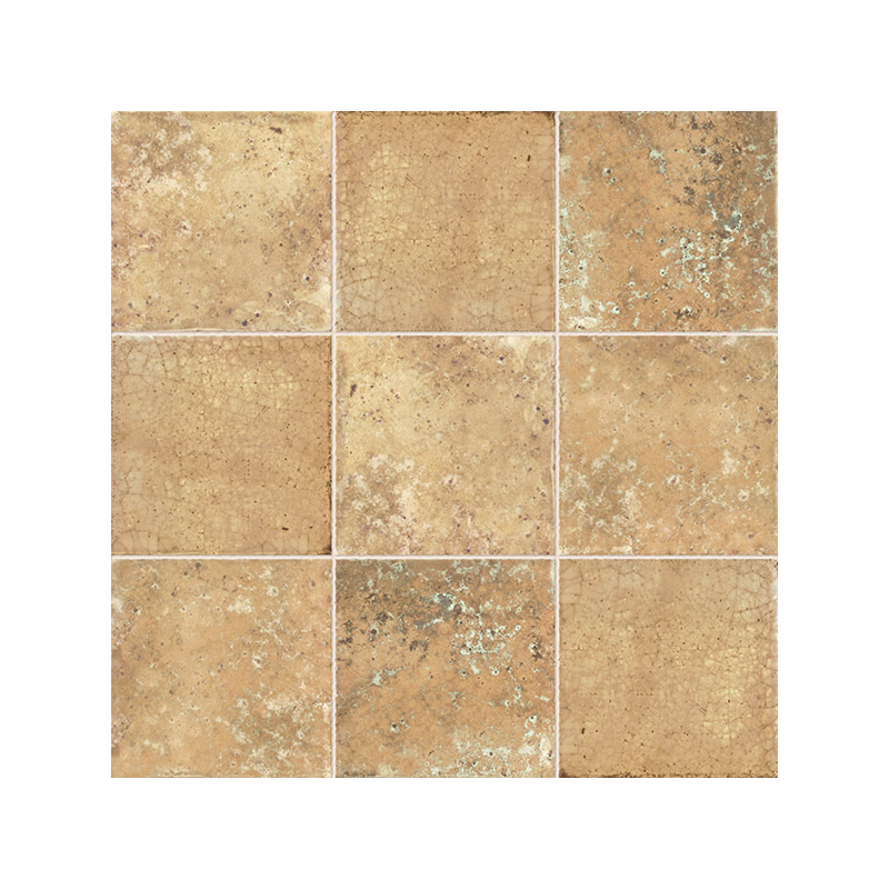 Milano ocre satiné 20X20 cm carrelage Effet Traditionnel