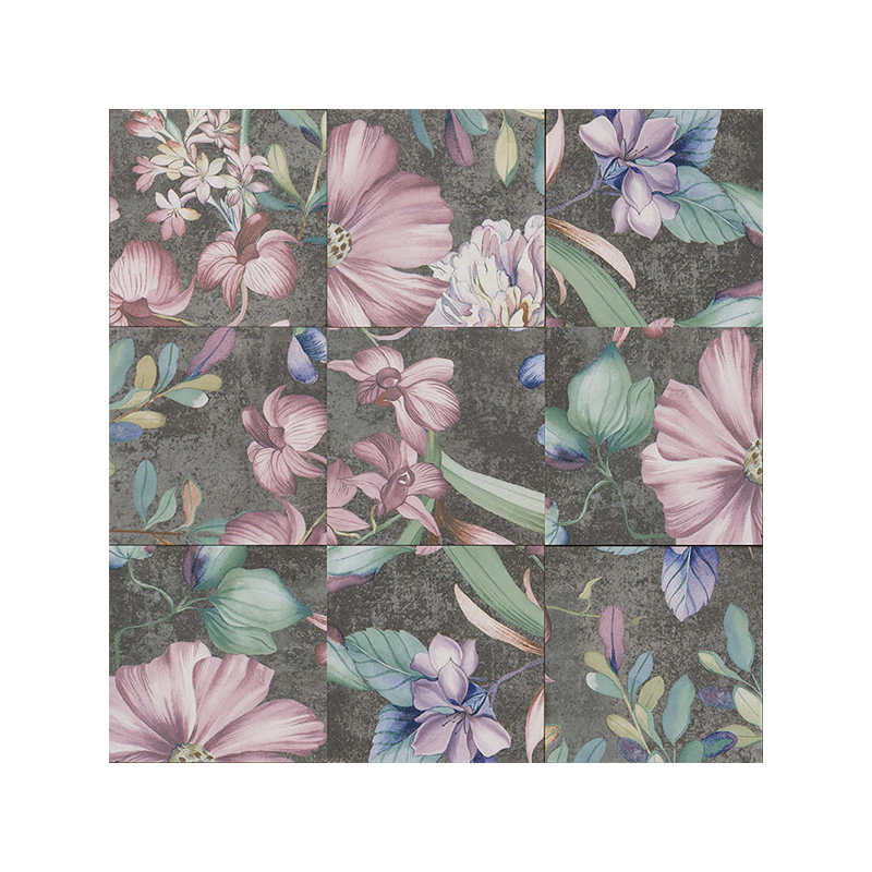 Décor Garden multicouleur mat 20X20 cm carrelage Effet Céramique