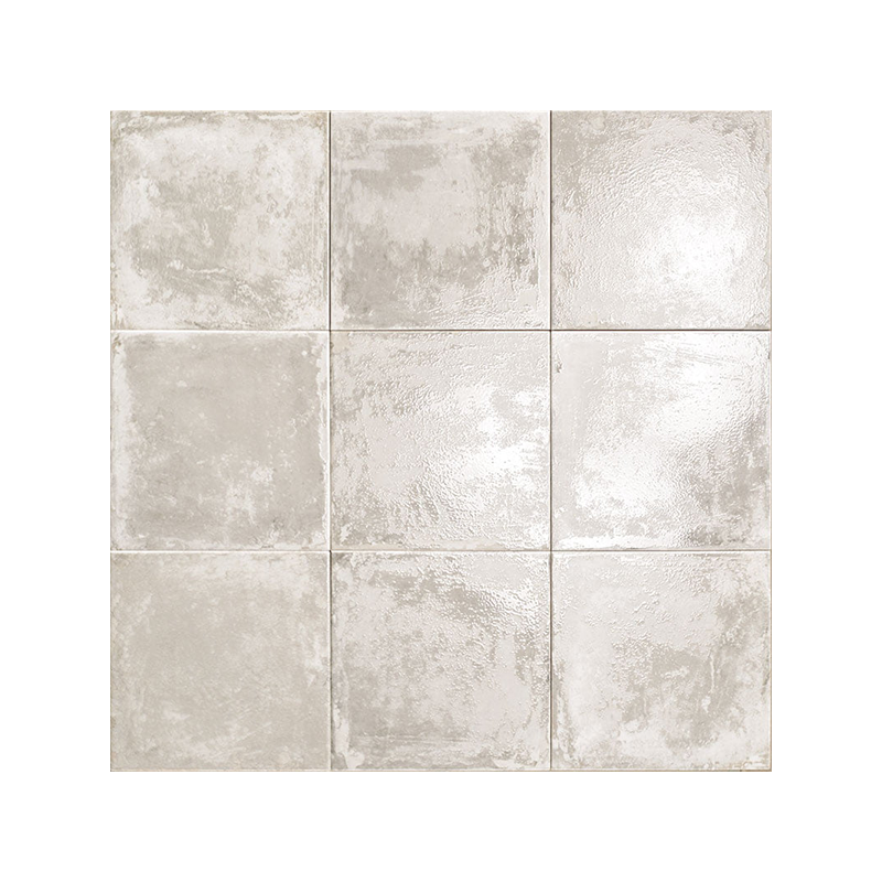 Venezzia blanc brillant 20X20 cm carrelage Effet Metal