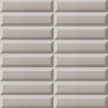 Settecento bissel gris brillant 7,5X30 cm carrelage Effet 3D volume