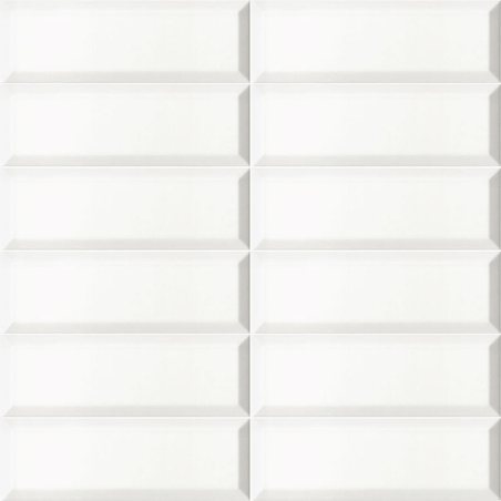 Solid white bissel blanc mat 10X30 cm carrelage Effet Monocouleur