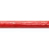 Torelo Vitta rouge brillant 3X20 cm carrelage Effet Blanc & noir