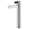 Imex mitigeur lavabo série elba chrome / noir mat bec haut