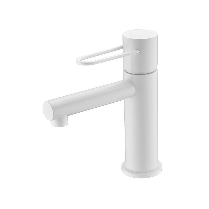 Imex mitigeur lavabo série milos blanc mat