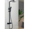 Imex ensemble de douche thermostatique série Vigo coloris noir mat