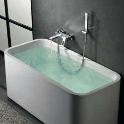 Imex robinets de bain et de douche à levier unique série Sweden coloris chromé
