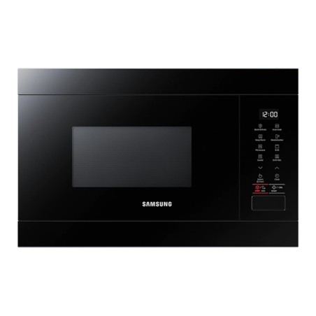 Zwarte lak magnetronoven met grill 38 cm