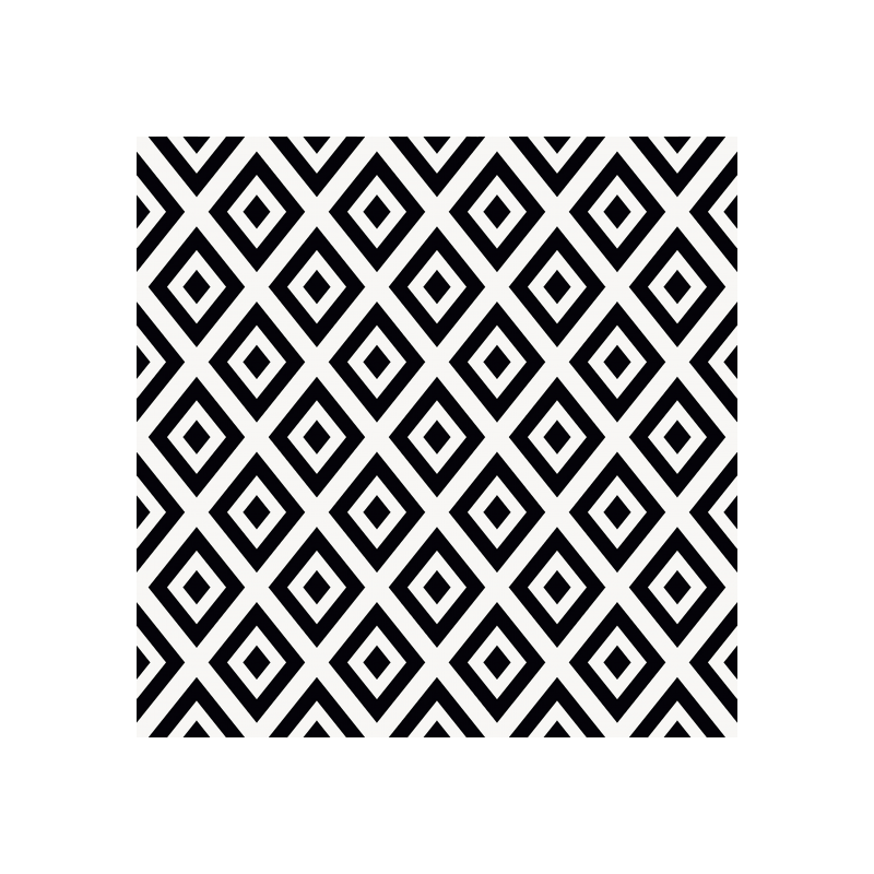 Memphis Decor zwart/Wit 22,3X22,3 cm tegels met basic effect