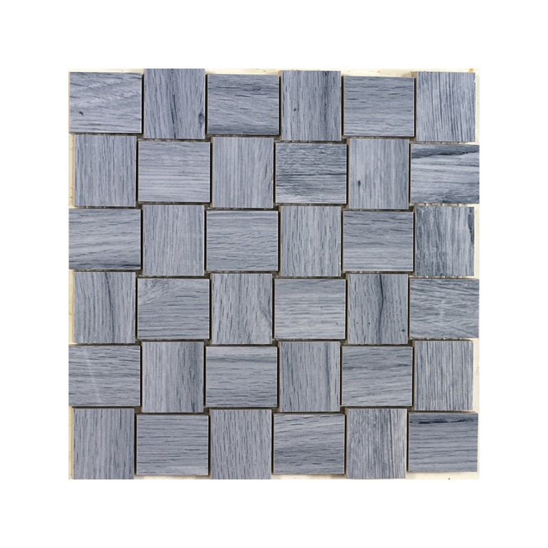 Ceylon NPLUS Blauw Glans 30X30 cm mozaïek hout effect