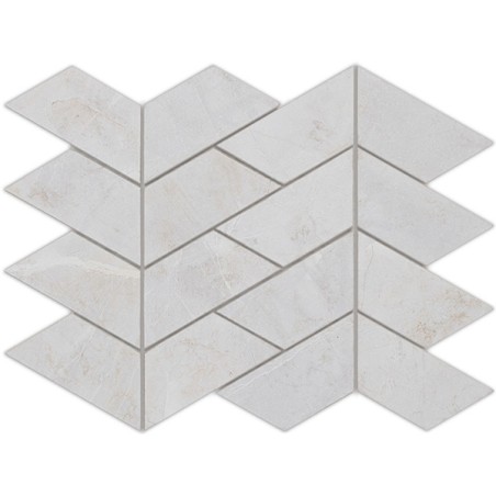 Pulpis Blanc Mat 24X32 cm mosaic Effet Marbre