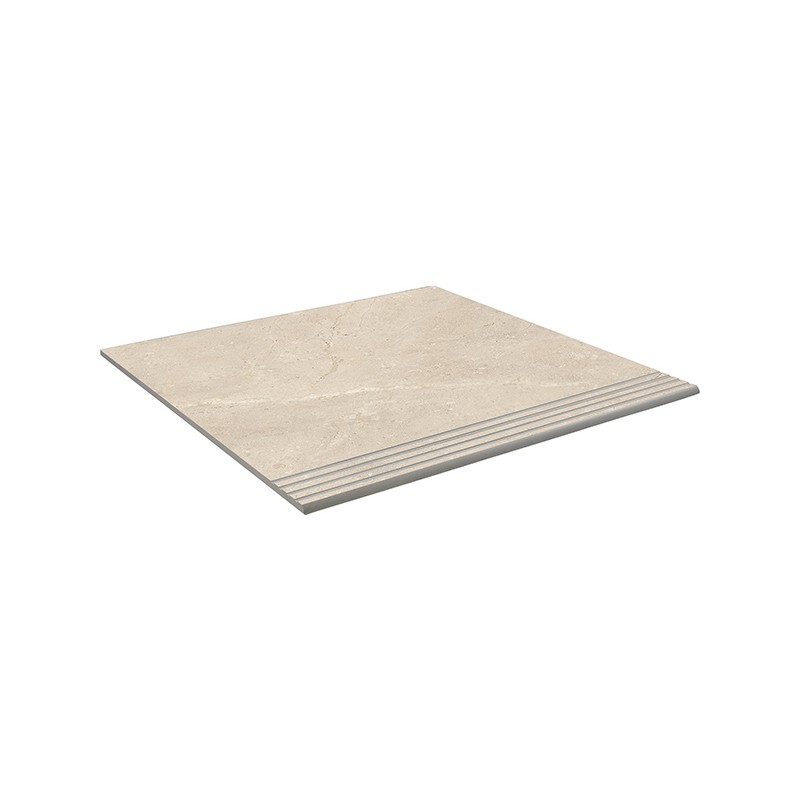 Peldaño Canto Romo Lord Marfil Mat 37.5X75 cm carrelage Effet Marbre