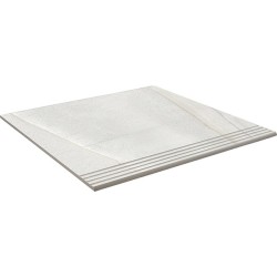 Peldaño Tecnico Velvet Blanc Mat 37.5X75 cm carrelage Effet Pierre