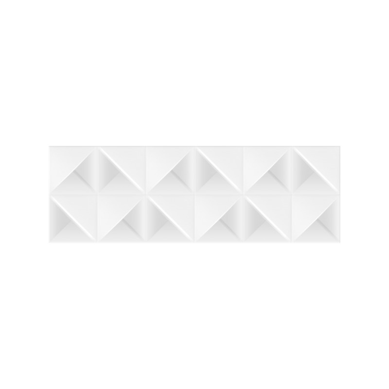 Puzzle Blanco Mate 40X120 cm carrelage Effet Blanc - Argenta