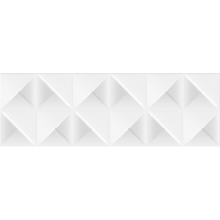 Puzzle Blanco Mate 40X120 cm carrelage Effet Blanc - Argenta