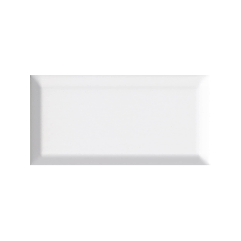 Metro tile blanc brillant 10X20 cm Effet Monocouleur