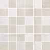 Mosaïque Malla Madox blanc-arena mat 30X30 cm Effet Ciment