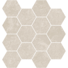 Mosaïque Grand Canyon hexagonale sable mat 28,3X26,5 cm carrelage Effet Pierre