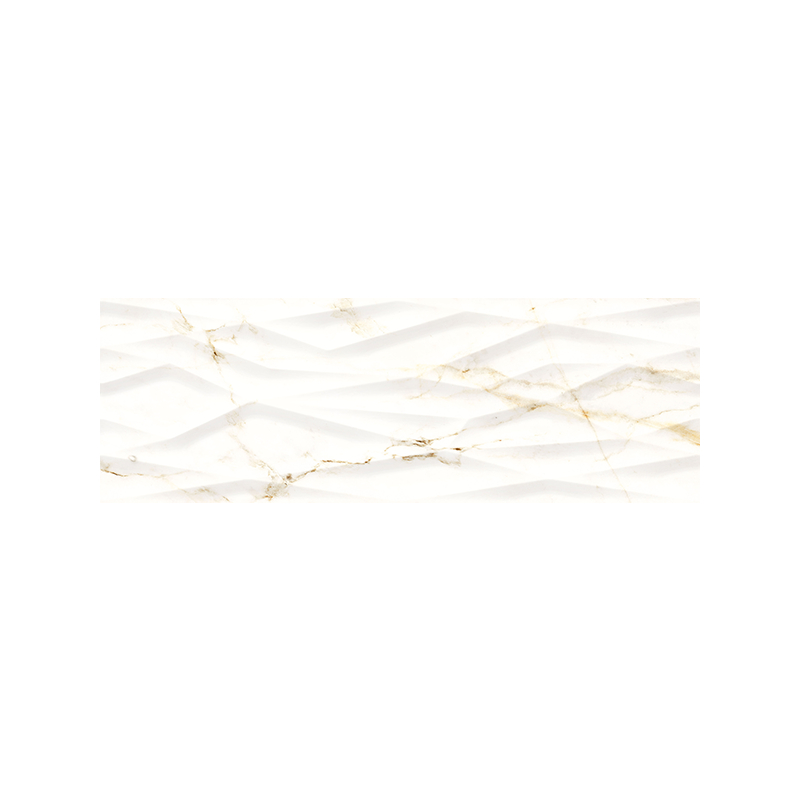 Barnaby Giga blanc brillant 30X90 cm carrelage Effet Marbre