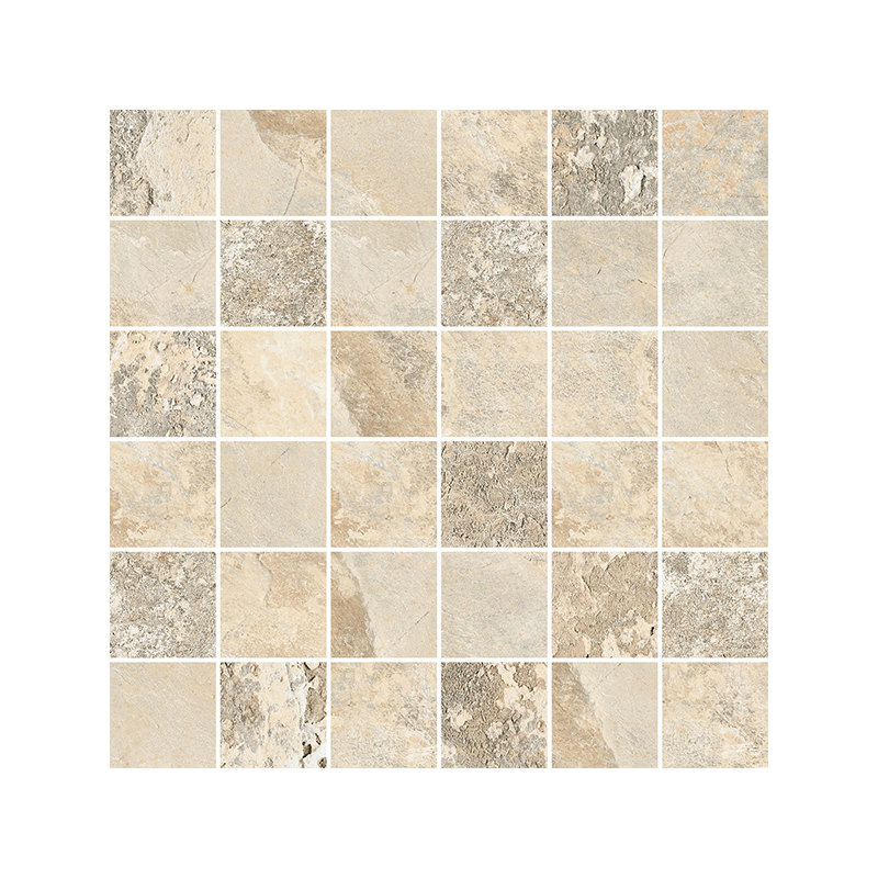 Mosaïque Ardesia Malla sable mat 30X30 cm Effet Pierre