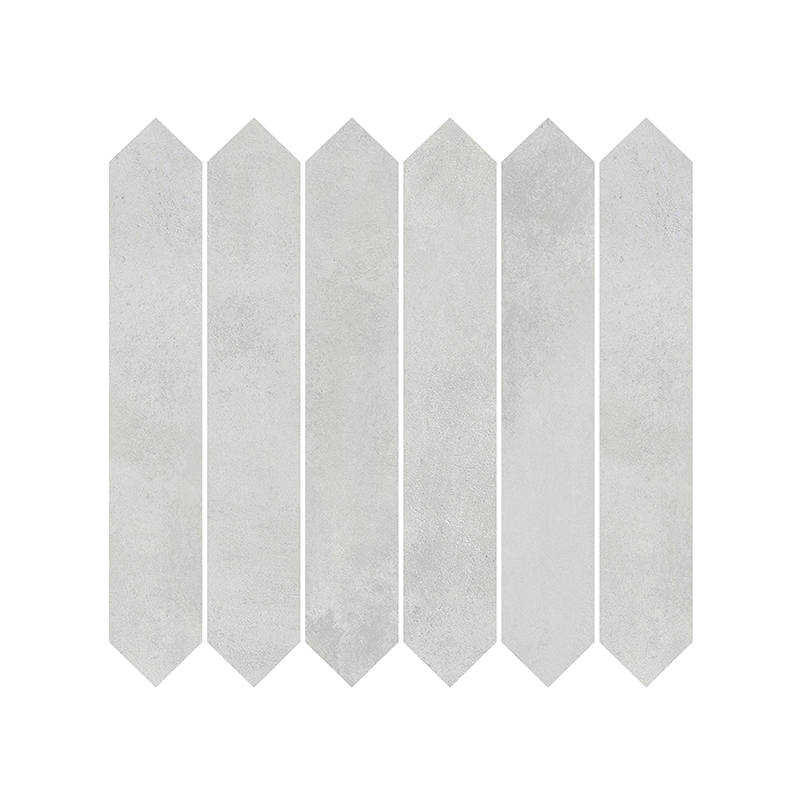 Mosaïque Picket Madox gris mat 29,7X29,7 cm Effet Ciment