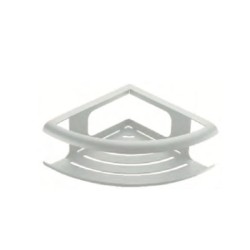 Imex porte-savon d'angle blanc mat série dhanu