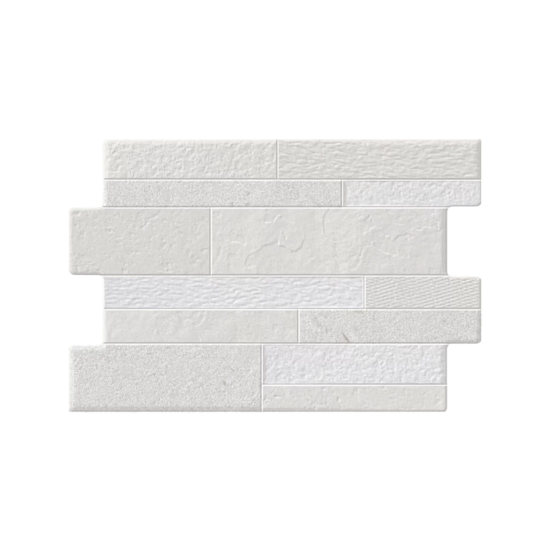 Bude blanc mat 34X50 cm carrelage Effet Pierre