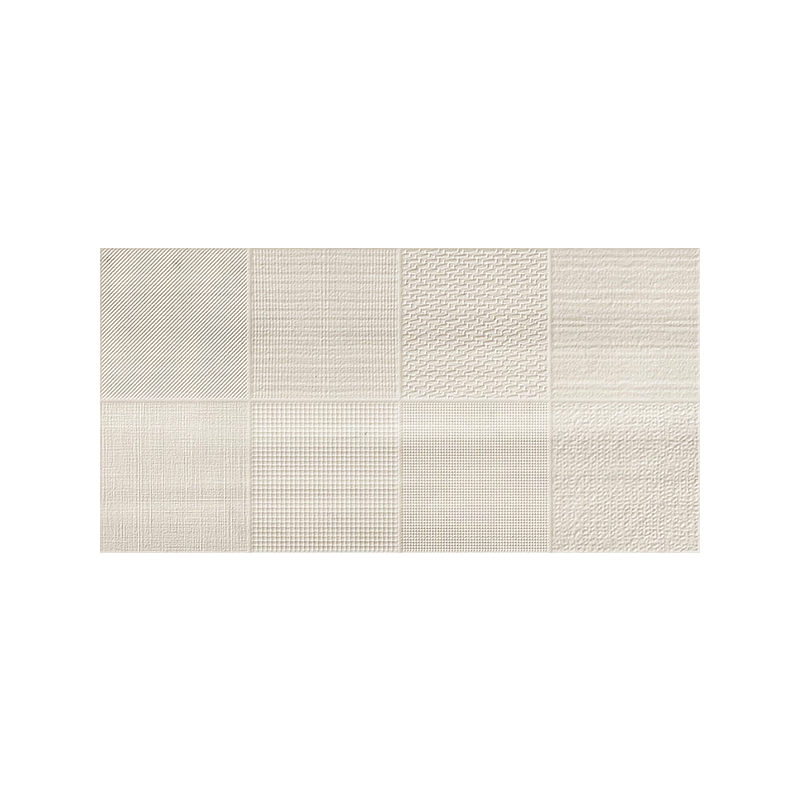 Rlv Sonora crème brillant 25X50 cm carrelage Effet Monocouleur