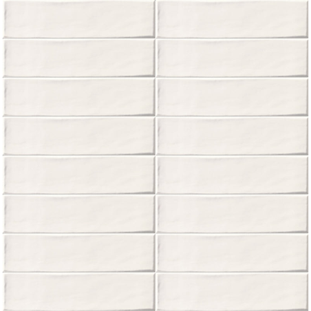 Settecento rustique blanc mat 7,5X30 cm carrelage Effet Biseauté