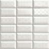 Luxor blanc brillant 10X20 cm carrelage Effet Bombato