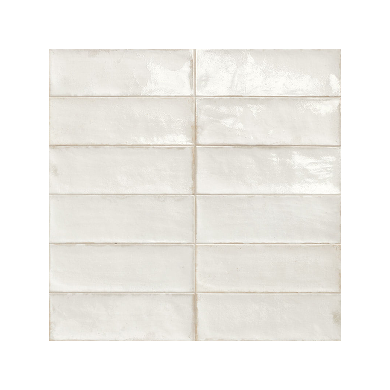 Alboran blanc 10X30 cm carrelage Effet Terre cuite